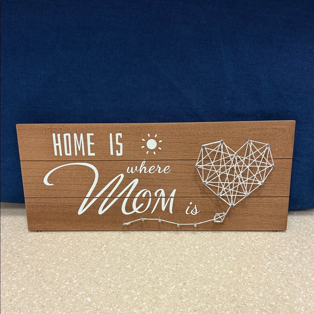 Wooden Wall Art with Heart Design